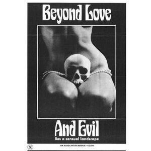 1971 BEYOND LOVE AND EVIL VINTAGE ADULT MOVIE POSTER 165